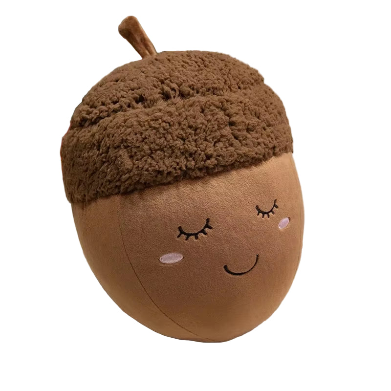 Cartoon Pinecone Stuffed Plush Pillow Soft Baby Doll Lovely Chestnut Family Plushie Toys Cute Soft Cushion Xmas Birthday Gift