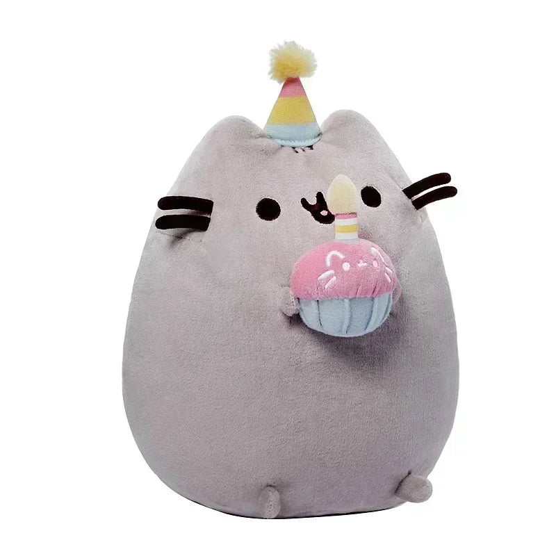 Pusheened Plush Toy Kawaii Donut Unicorn Room Decoration Cartoon Potato Chip Ice Cream Pizza Cake Cat Stuffed Animal Doll Gift