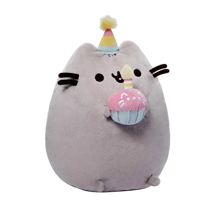 Pusheened Plush Toy Kawaii Donut Unicorn Room Decoration Cartoon Potato Chip Ice Cream Pizza Cake Cat Stuffed Animal Doll Gift